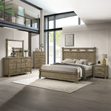 Colton Antique White Oak Queen Bed - Ornate Home
