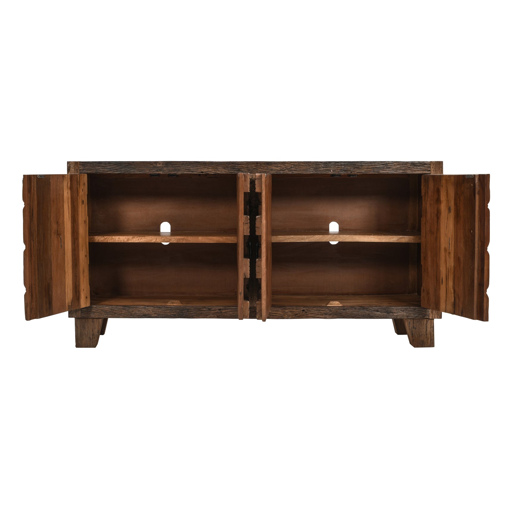 Colton Brown 4 Door Accent Cabinet - Ornate Home