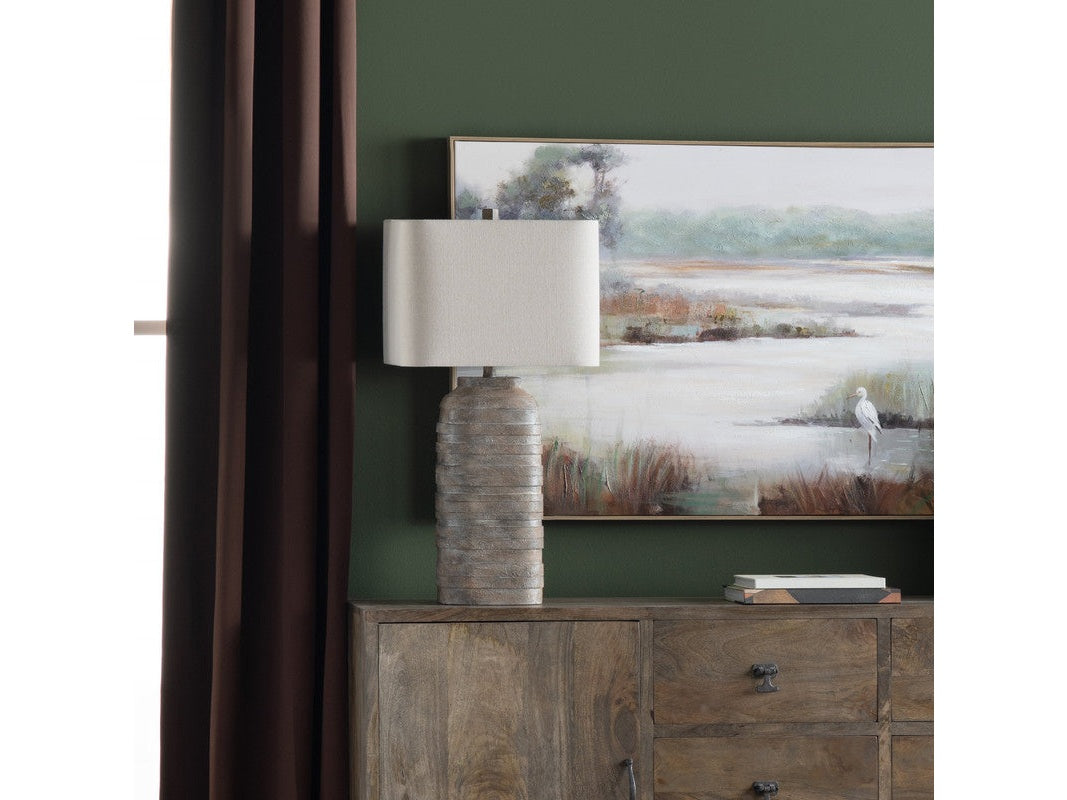 Colton Brown/Grey Table Lamp - Ornate Home
