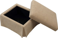 Colton Sourdough Upholstered Storage Ottoman - Ornate Home