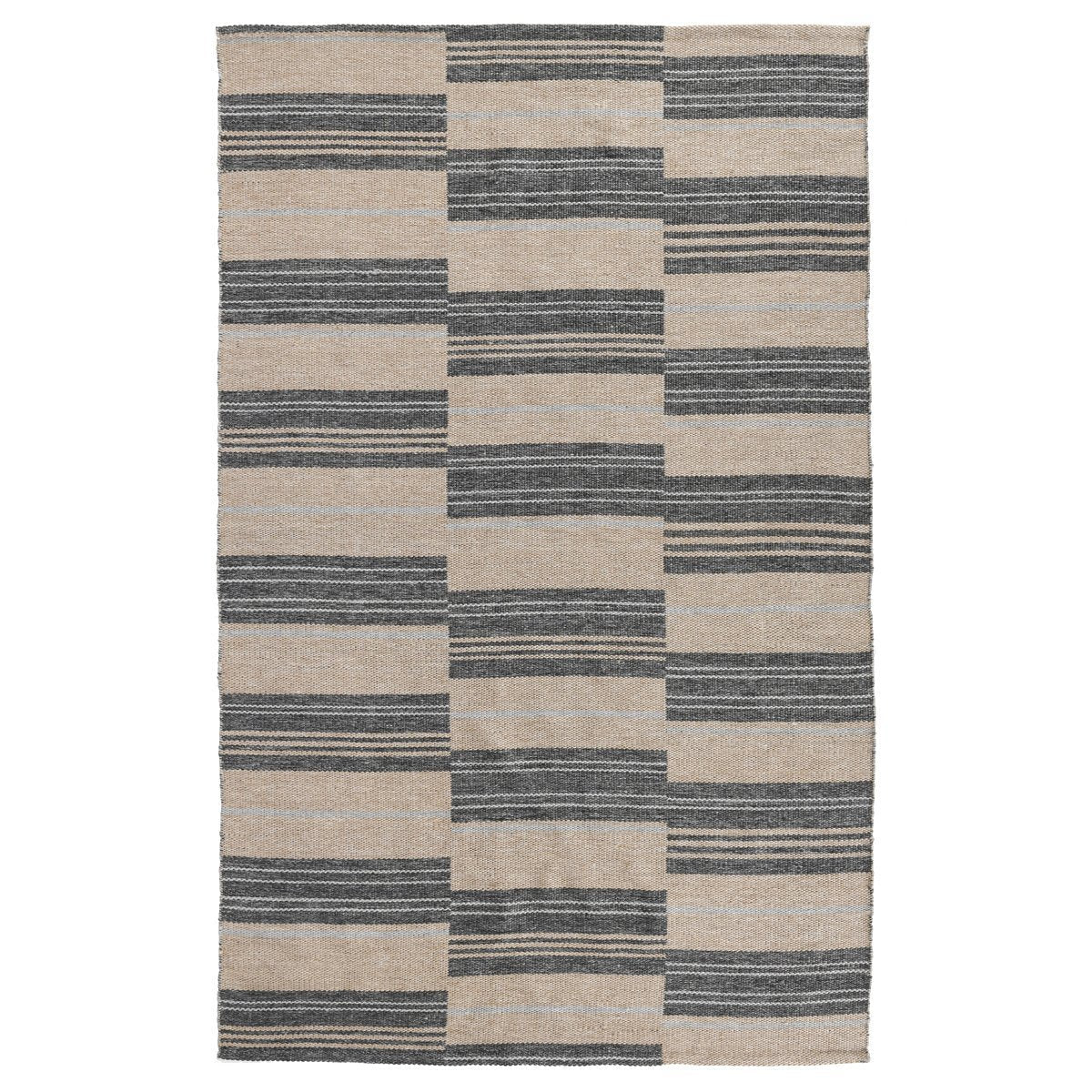 Colton Stripe Charcoal 2'x3' Indoor/Outdoor Rug