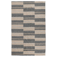 Colton Stripe Charcoal 2'x3' Indoor/Outdoor Rug - Ornate Home
