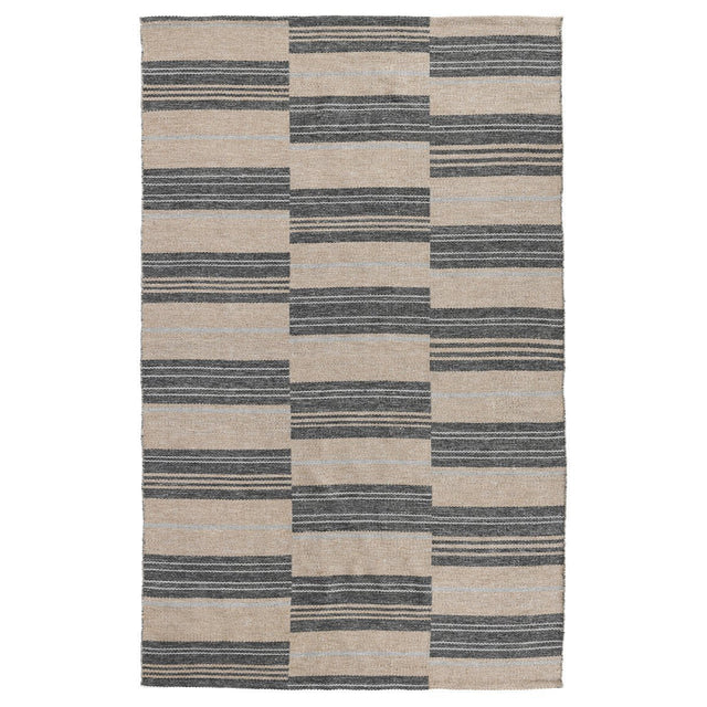 Colton Stripe Charcoal 2'x3' Indoor/Outdoor Rug