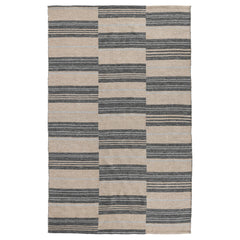 Colton Stripe Charcoal 5'x8' Indoor/Outdoor Rug