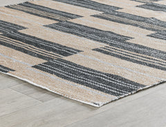 Colton Stripe Charcoal 5'x8' Indoor/Outdoor Rug
