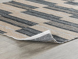 Colton Stripe Charcoal 5'x8' Indoor/Outdoor Rug