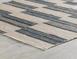 Colton Stripe Charcoal 8'x10' Indoor/Outdoor Rug - Ornate Home