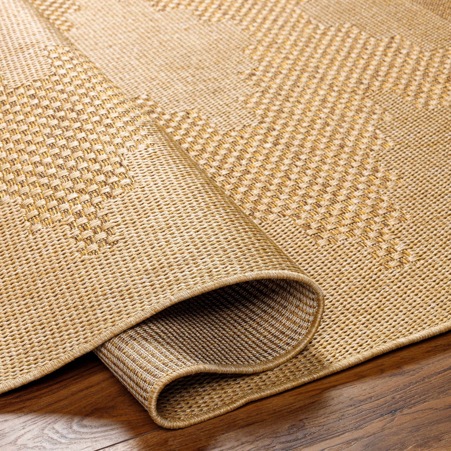 Colum Flatweave Faux Jute Outdoor Rug - Ornate Home