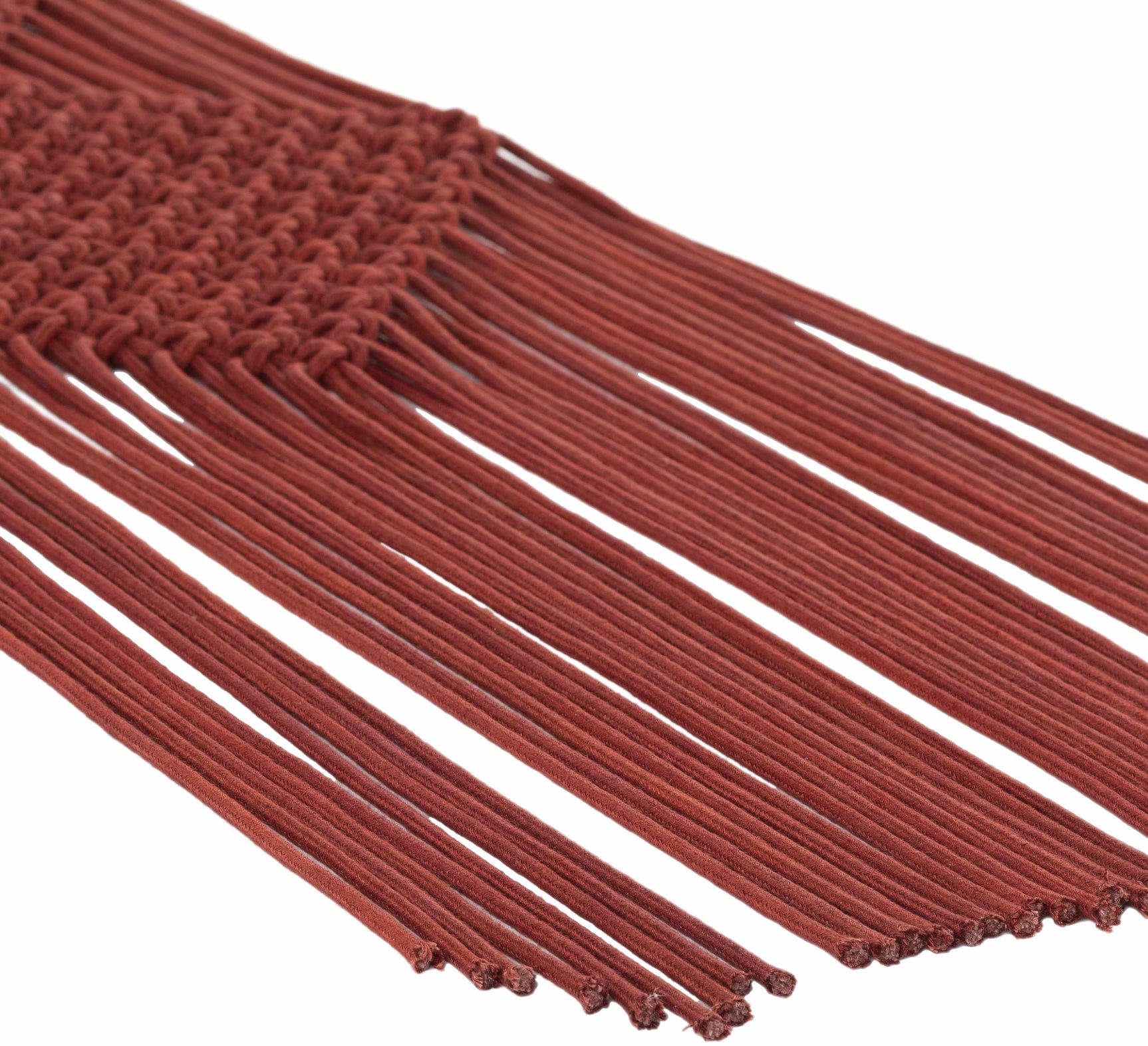 Columbio Rust Macramé Wall Hanging Decor - Ornate Home