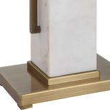 Column White Marble Table Lamp - Ornate Home