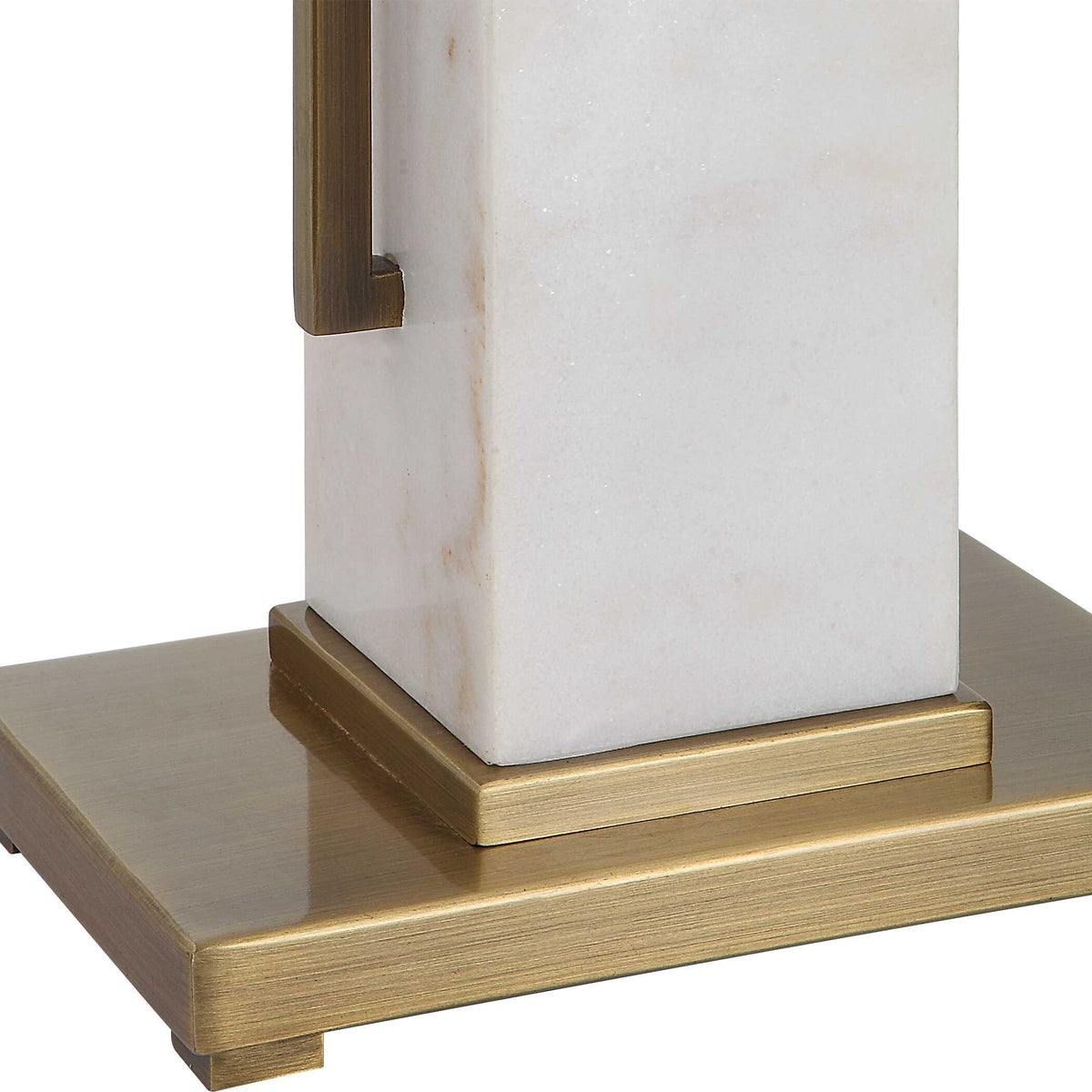 Column White Marble Table Lamp - Ornate Home