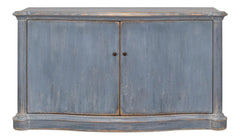 Columns Bowfront Blue Sideboard - Ornate Home
