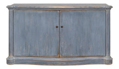 Columns Bowfront Blue Sideboard - Ornate Home