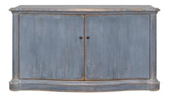 Columns Bowfront Blue Sideboard - Ornate Home