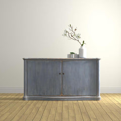 Columns Bowfront Blue Sideboard - Ornate Home