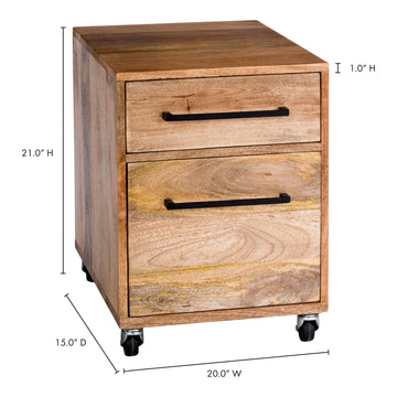 Colvin Natural Filing Cabinet - Ornate Home