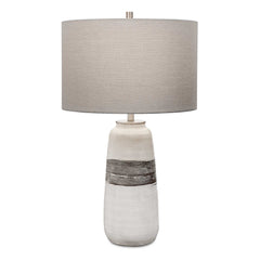 Comanche White Crackle Table Lamp - Ornate Home