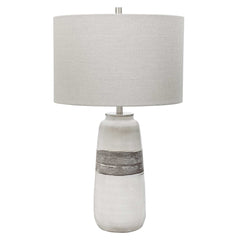 Comanche White Crackle Table Lamp - Ornate Home