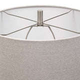 Comanche White Crackle Table Lamp - Ornate Home