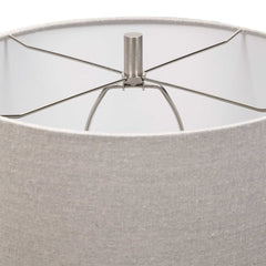 Comanche White Crackle Table Lamp - Ornate Home