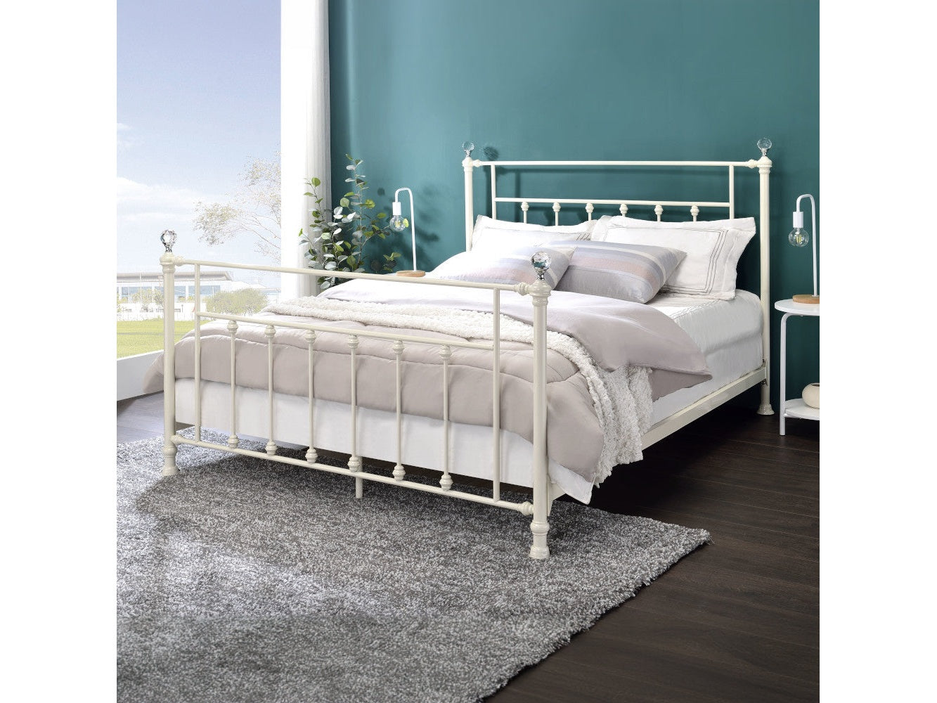 Comet White Full Bed - Ornate Home