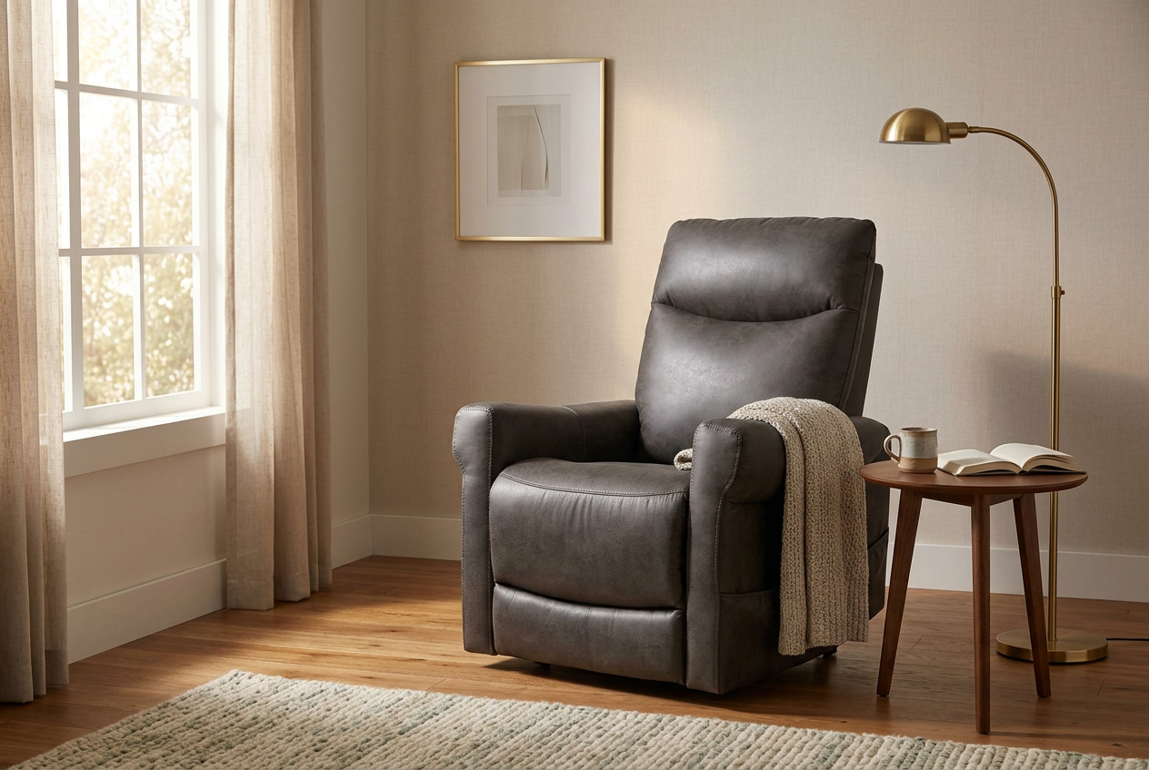 ComfortRise Granite Infinite Position Lift Chair with Power Headrest & Lumbar Support - Ornate Home