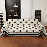 Comfy Four-Leaf Clover Hope Faith Love Luck Blanket for Couch, Chenille Scratch Proof Sofa Blanket Covers - Ornate Home