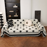 Comfy Four-Leaf Clover Hope Faith Love Luck Blanket for Couch, Chenille Scratch Proof Sofa Blanket Covers - Ornate Home