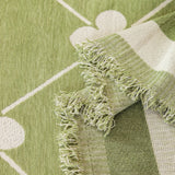 Comfy Four-Leaf Clover Hope Faith Love Luck Blanket for Couch, Chenille Scratch Proof Sofa Blanket Covers - Ornate Home