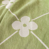 Comfy Four-Leaf Clover Hope Faith Love Luck Blanket for Couch, Chenille Scratch Proof Sofa Blanket Covers - Ornate Home