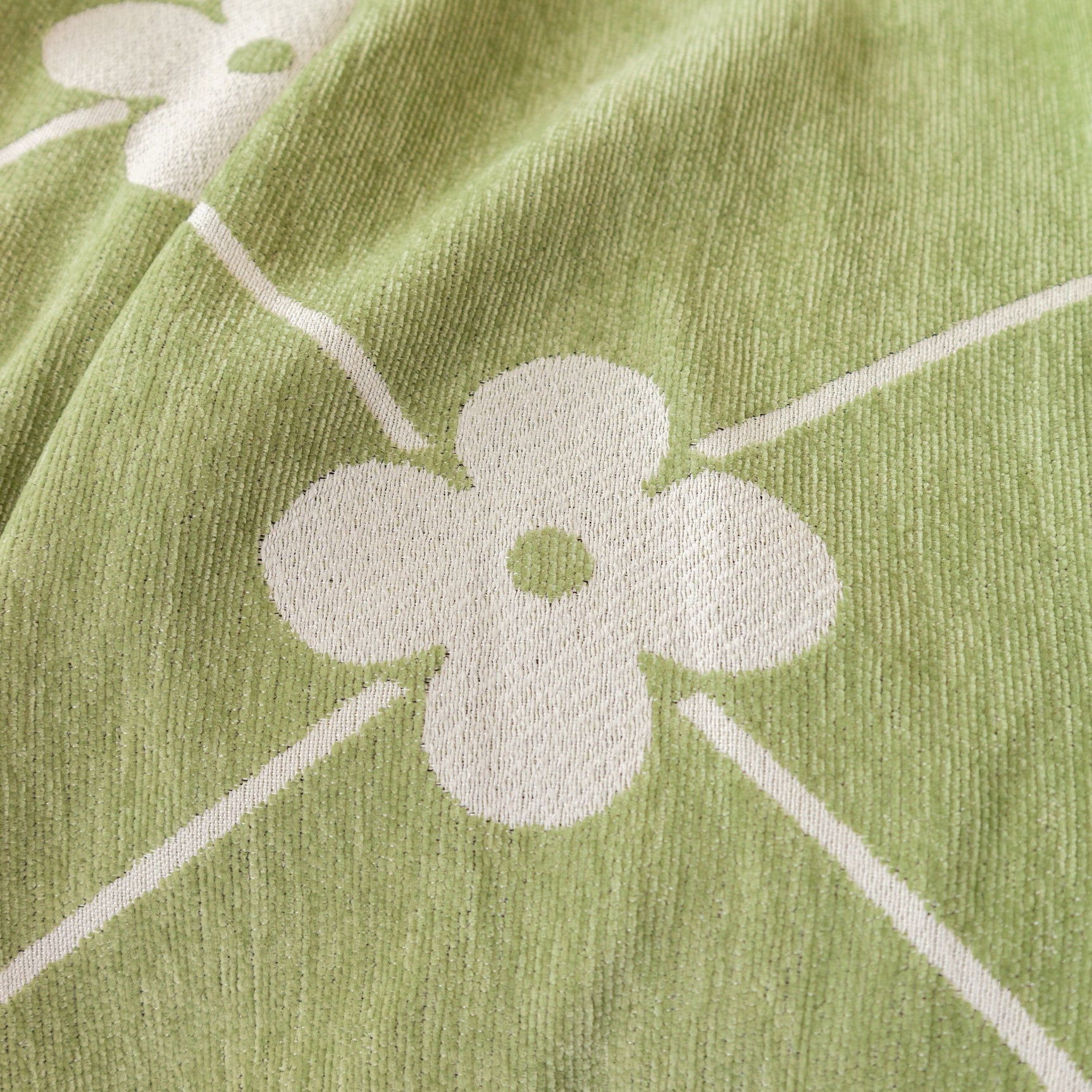 Comfy Four-Leaf Clover Hope Faith Love Luck Blanket for Couch, Chenille Scratch Proof Sofa Blanket Covers - Ornate Home