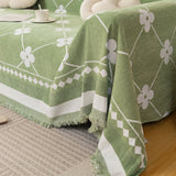 Comfy Four-Leaf Clover Hope Faith Love Luck Blanket for Couch, Chenille Scratch Proof Sofa Blanket Covers - Ornate Home