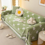 Comfy Four-Leaf Clover Hope Faith Love Luck Blanket for Couch, Chenille Scratch Proof Sofa Blanket Covers - Ornate Home