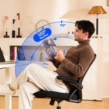 Comfy Office Chair with Ergonomic Back Support and Flip-up Arm Rest - Ornate Home