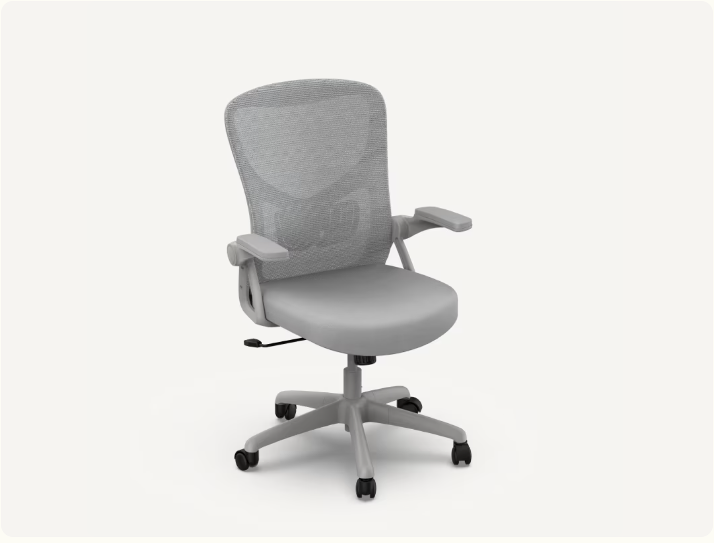 Comfy Office Chair with Ergonomic Back Support and Flip-up Arm Rest - Ornate Home