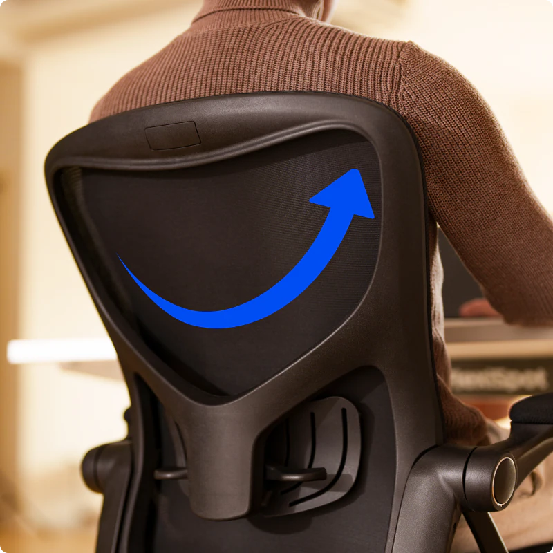 Comfy Office Chair with Ergonomic Back Support and Flip-up Arm Rest - Ornate Home