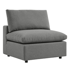 Commix Charcoal 5-Piece Outdoor Patio Sectional Sofa - 108x108" - Ornate Home