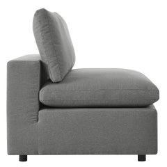 Commix Charcoal 5-Piece Outdoor Patio Sectional Sofa - 108x108x24" - Ornate Home