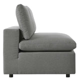 Commix Charcoal Overstuffed Outdoor Patio Sofa - Ornate Home