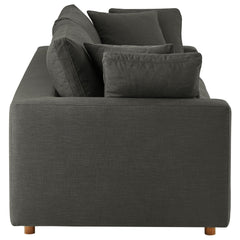 Commix Gray Down Filled Overstuffed Sleeper Sofa - Ornate Home