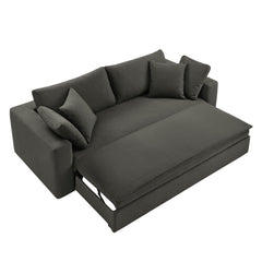 Commix Gray Down Filled Overstuffed Sleeper Sofa - Ornate Home