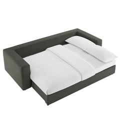 Commix Gray Down Filled Overstuffed Sleeper Sofa - Ornate Home