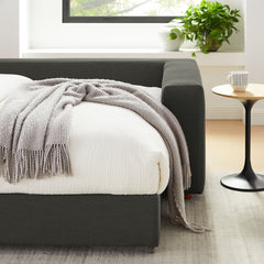Commix Gray Down Filled Overstuffed Sleeper Sofa - Ornate Home