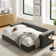 Commix Gray Down Filled Overstuffed Sleeper Sofa - Ornate Home