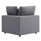 Commix Gray Sunbrella Outdoor Patio Loveseat - Ornate Home