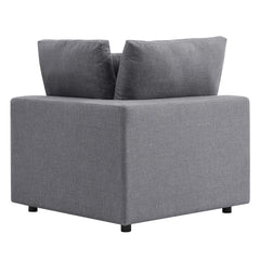 Commix Gray Sunbrella Outdoor Patio Loveseat - Ornate Home