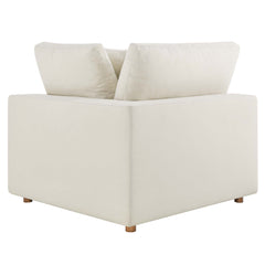 Commix Light Beige 2 Piece Down Filled Overstuffed Sectional Sofa Set - Ornate Home