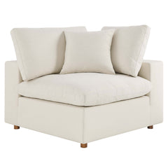 Commix Light Beige 6-Piece Down Filled Overstuffed Sectional Sofa - 80x120" - Ornate Home