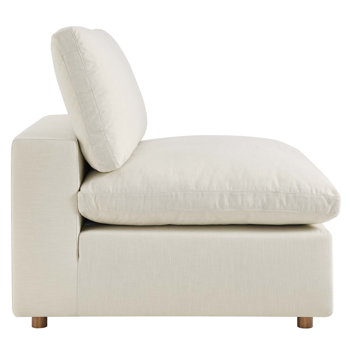Commix Light Beige 6-Piece Down Filled Overstuffed Sectional Sofa - 80x120" - Ornate Home