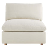 Commix Light Beige 6-Piece Down Filled Overstuffed Sectional Sofa - 80x158" - Ornate Home